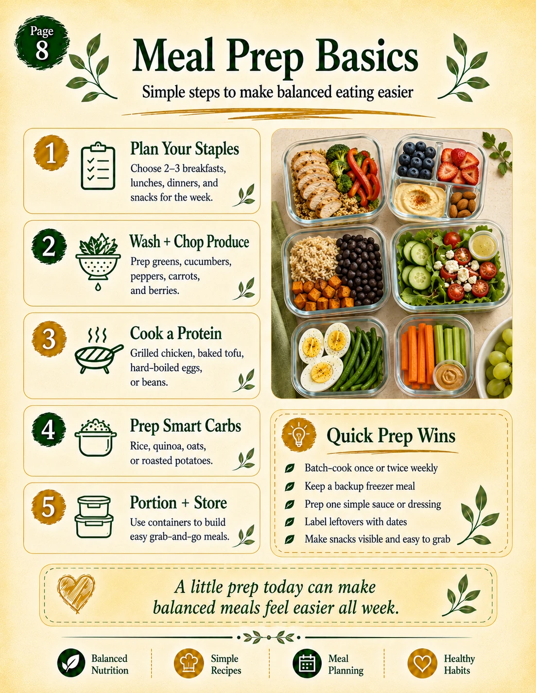 Meal prep basics page